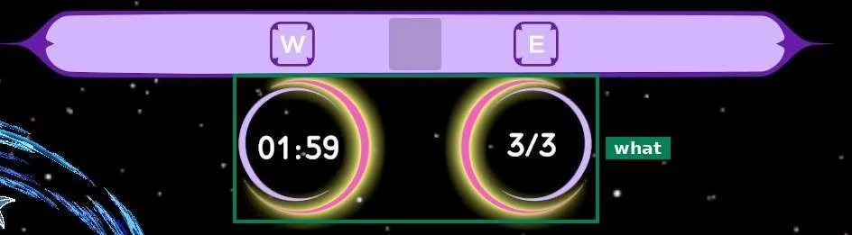 Space HUD: only the timer and telescope uses remain